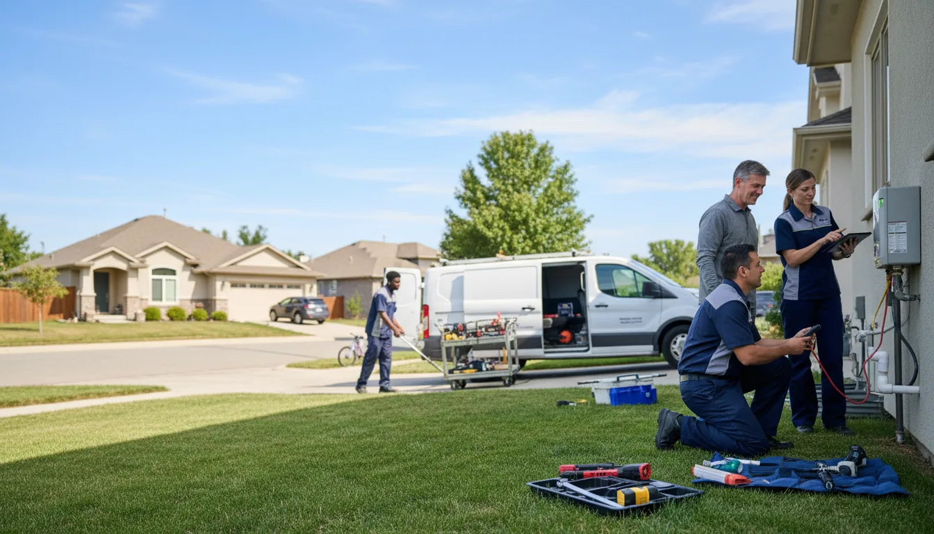 Tankless water heater service in Onida, SD